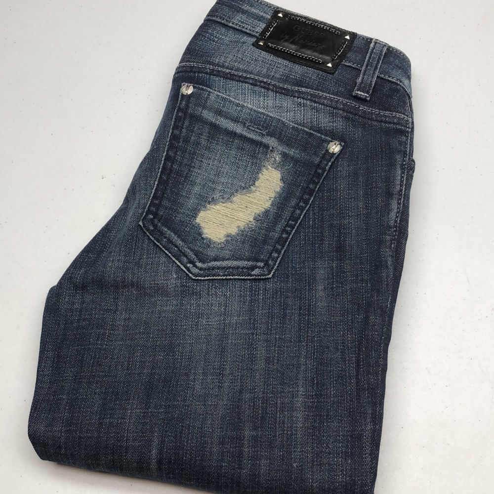 MADE IN USA 🇺🇸 GUESS BY MARCIANO MIDRISE SKINNY JEANS 27x31 ⭐️